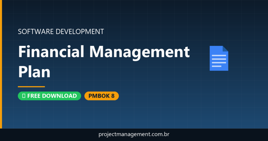 Financial Management Plan Software Development Project