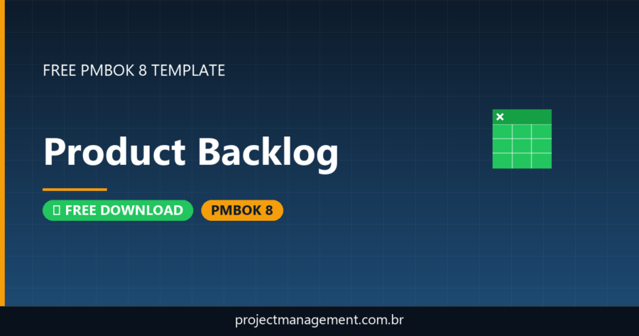 Product Backlog Template — Free Download (PMBOK 8)