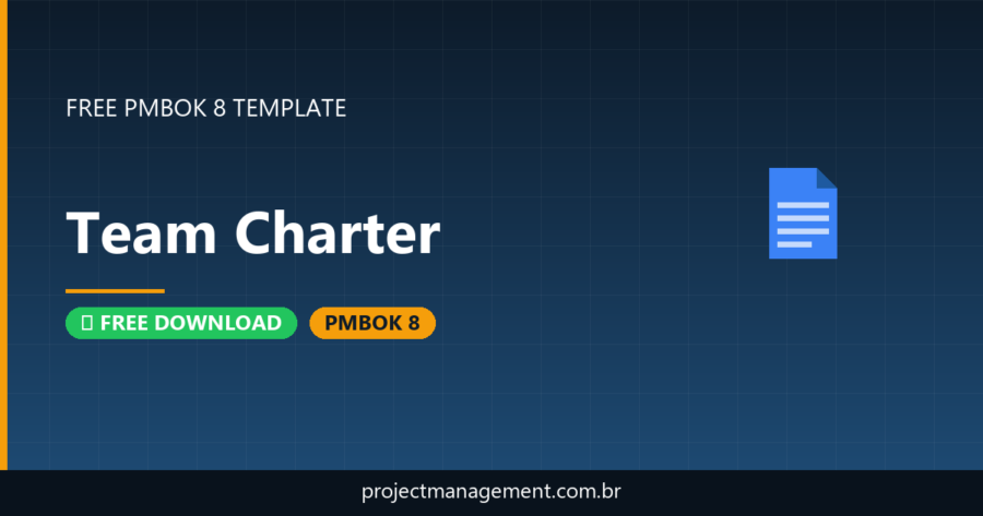 Team Charter Template — Free Download (PMBOK 8)
