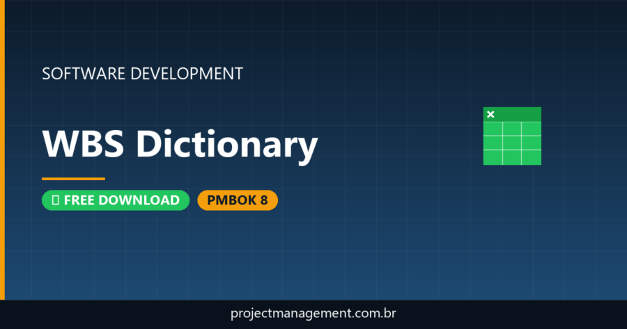WBS Dictionary Software Development Project