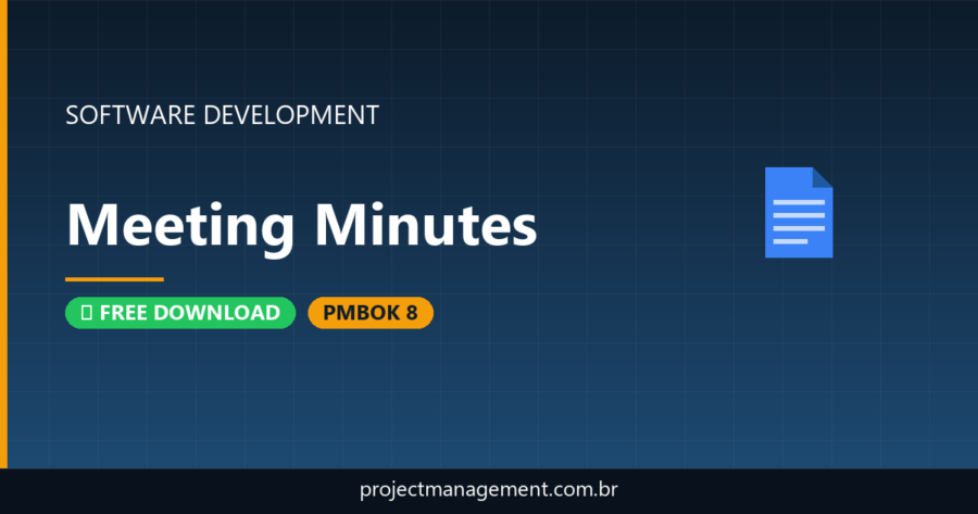 Meeting Minutes Software Development Project