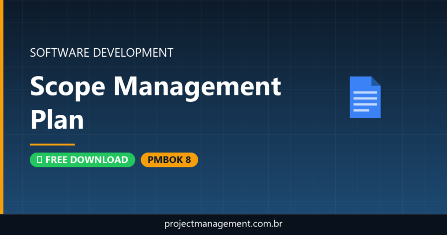Scope Management Plan Software Development Project