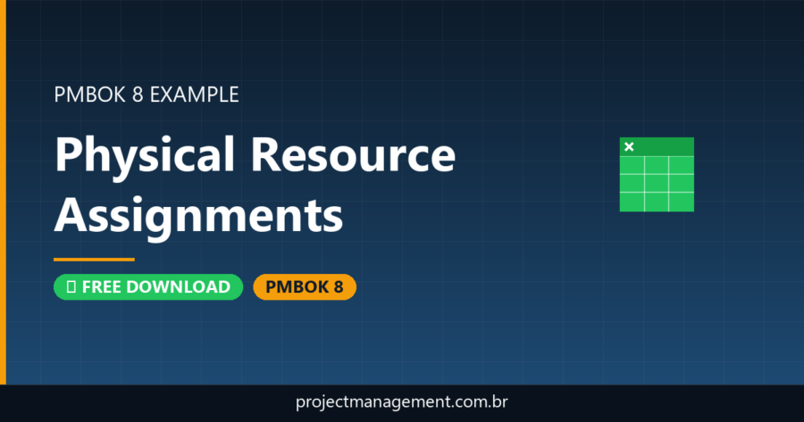 Physical/Virtual Resource Assignments Example — Website Launch Project