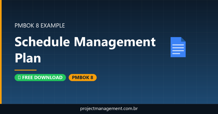 Schedule Management Plan Example — Website Launch Project