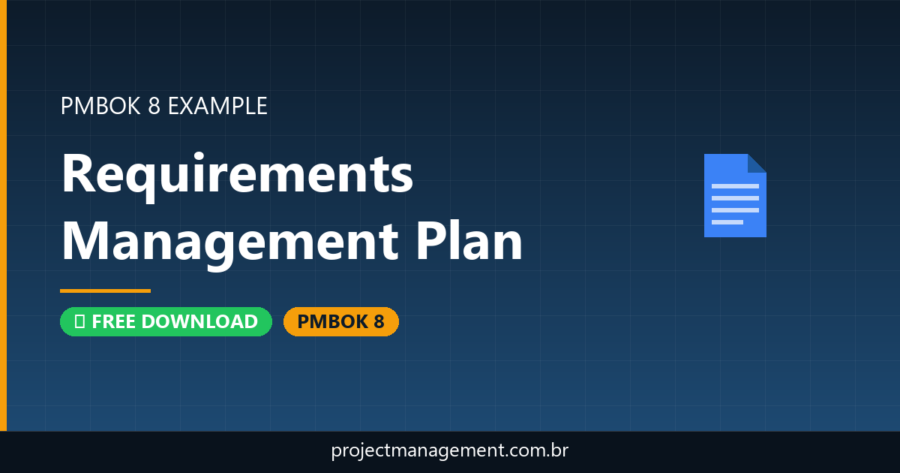 Requirements Management Plan Example — Website Launch Project