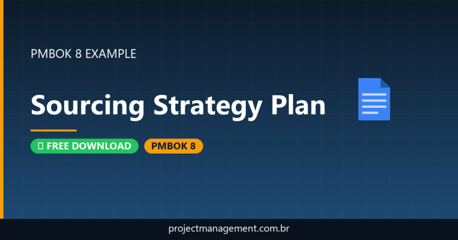 Sourcing Strategy Plan Example — Website Launch Project