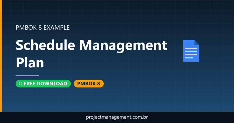 Schedule Management Plan Example — Website Launch Project
