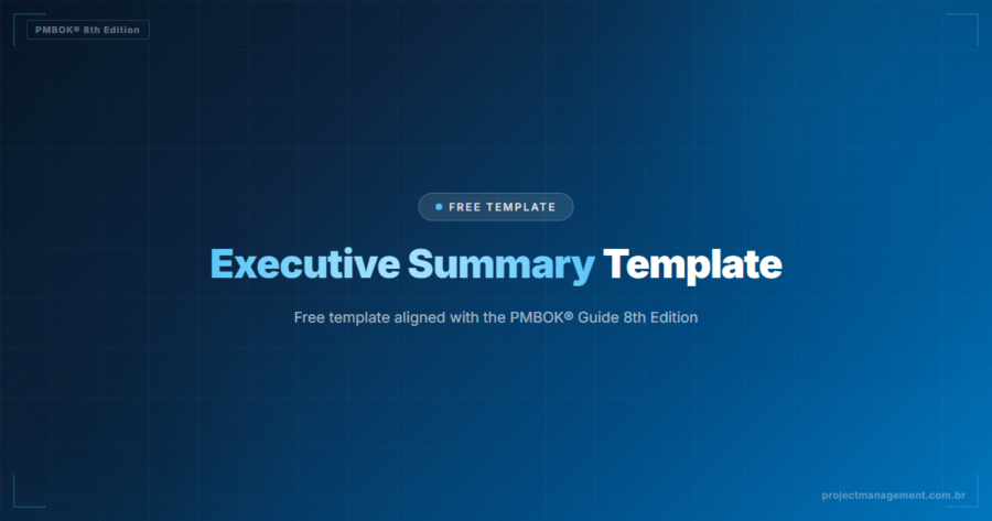Executive Summary Template — Free Download (PMBOK 8)