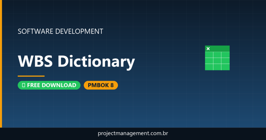 WBS Dictionary Software Development Project