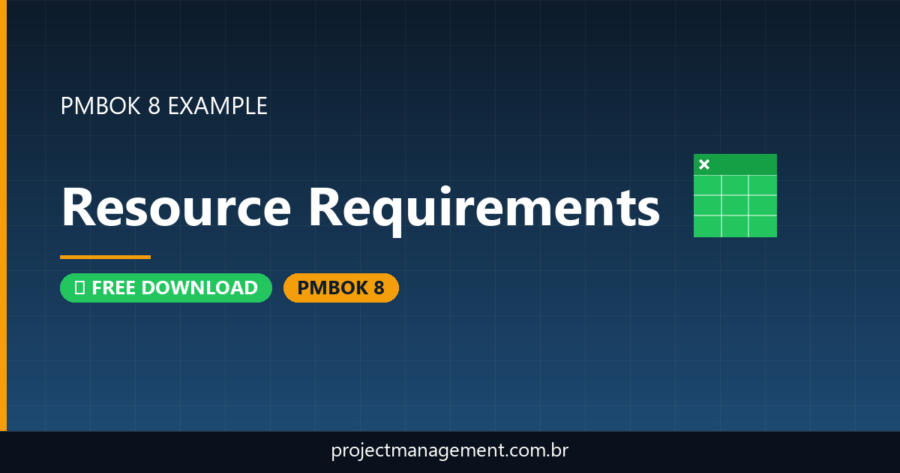 Resource Requirements Example — Website Launch Project