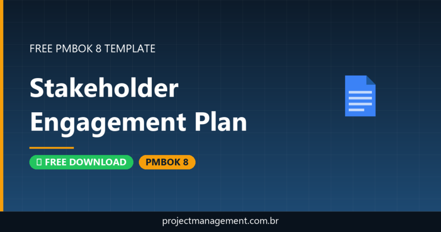 Stakeholder Engagement Plan Template — Free Download (PMBOK 8)
